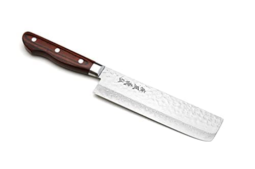 Yoshihiro VG10 16-Layer Hammered Damascus Nakiri 165 mm