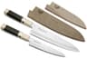 Yoshihiro VG-10 46-Layer Hammered Damascus Gyuto 210 mm & Petty 150 mm Set