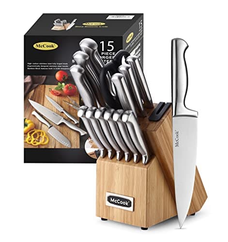 McCook MC29 15-Piece Block Set (built-in sharpener)